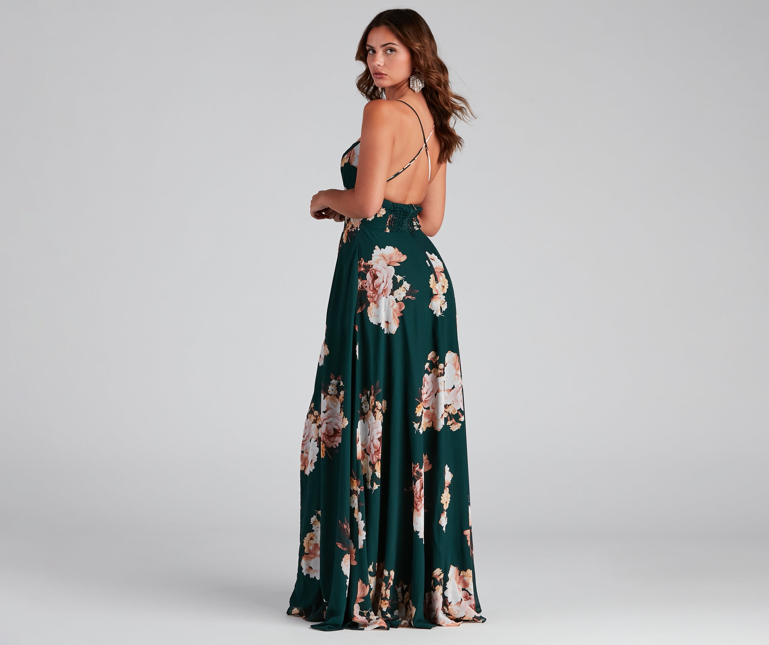 Zen Floral Chiffon Dress