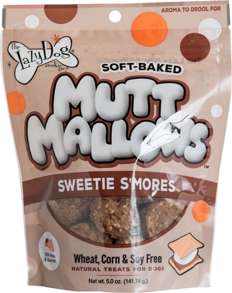 The Lazy Dog Cookie Co. Mutt Mallows Sweetie S'mores Soft-Baked Dog Treats