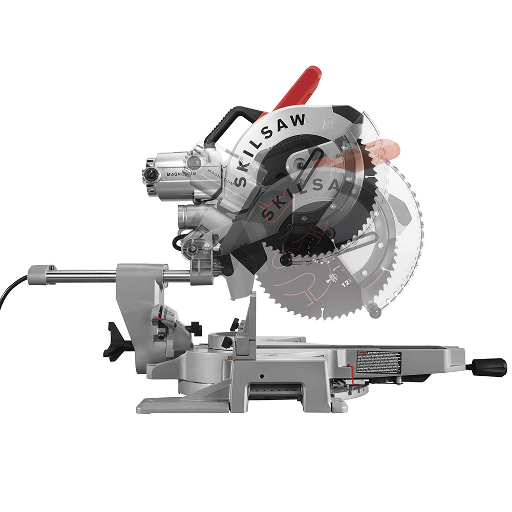 12 In. Worm Drive Dual Bevel Sliding Miter Saw ;