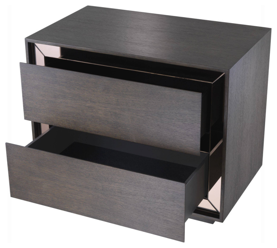 2 Drawer Wooden Side Table  Eichholtz Cabas   Transitional   Side Tables And End Tables   by Oroa   Distinctive Furniture  Houzz