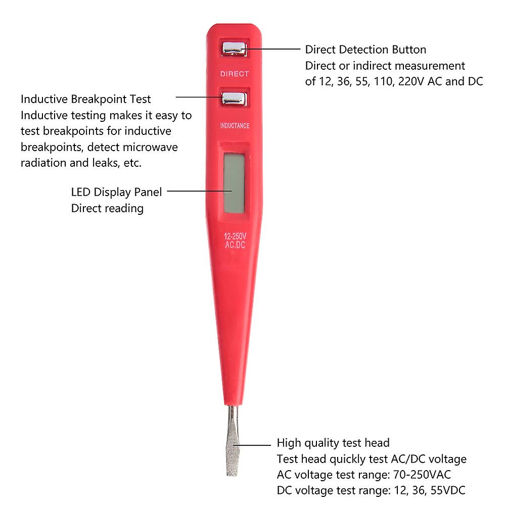 Multi Function Digital Display Voltage Tester Detector Non Contact Screwdriver Test Pen