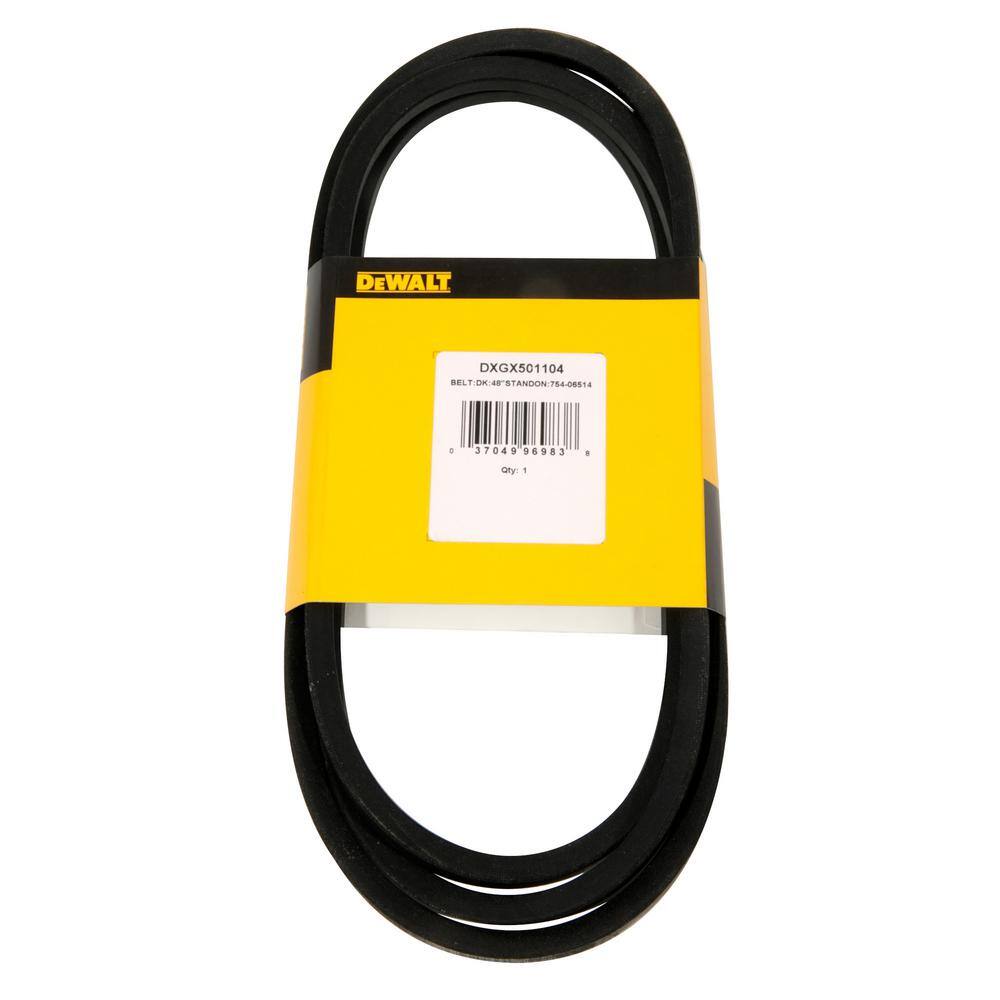 DW Original Equipment Deck Drive Belt for Select 48 in. Commercial Stand On Lawn Mowers OE# 754-06514 DXGX501104