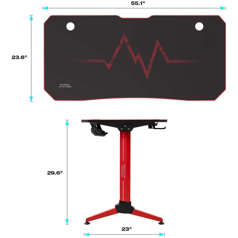 Homall Y Shaped Gaming Desk Computer Desk Table