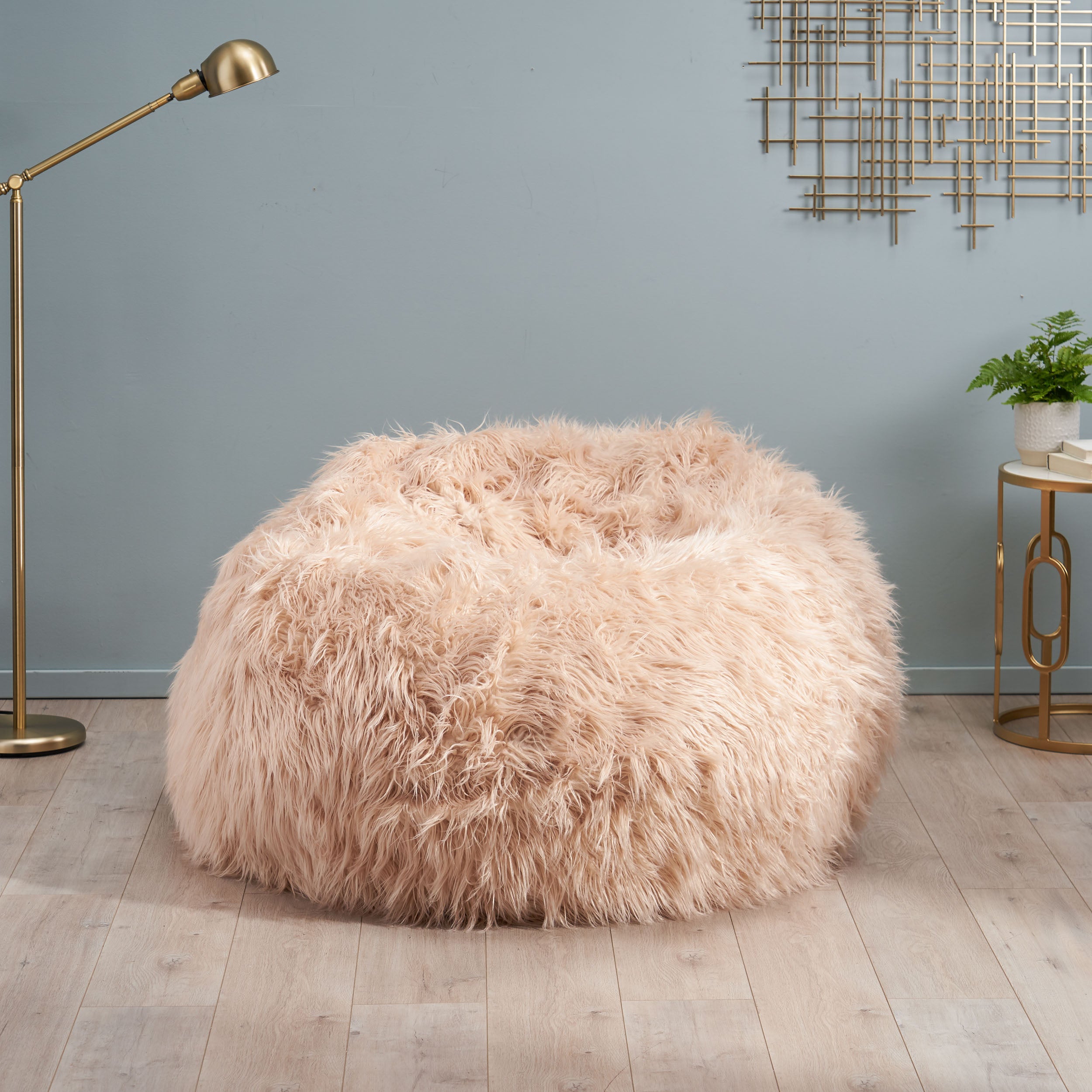 Lycus Faux Fur Bean Bag Chair