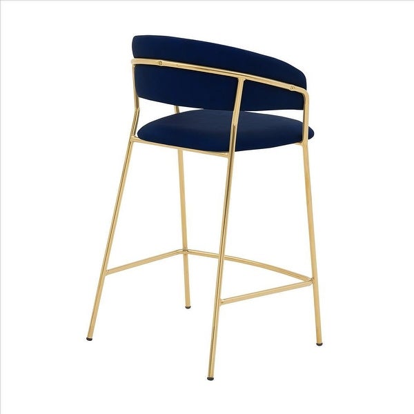 26 Inch Leatherette Seat Counter Height Barstool