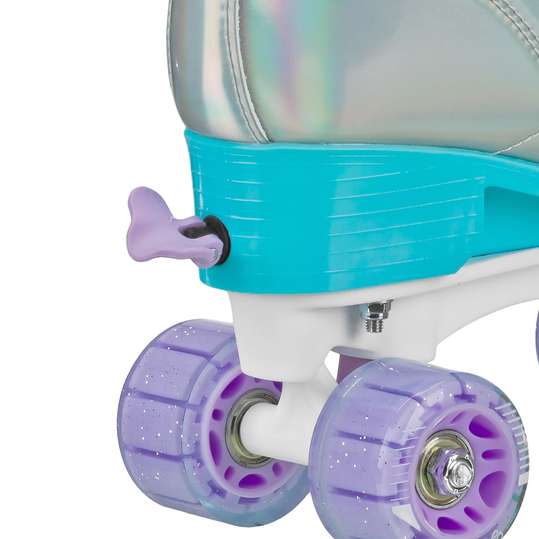 Roller Derby Girls Pixie Holographic Roller Skates with Adjustable sizing (3-6)