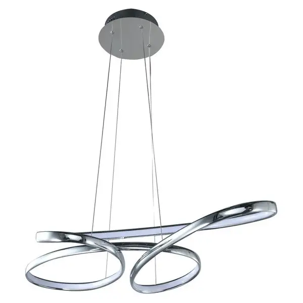 Dimmable Chrome Aluminum LED Lighting with White Acrylic Diffuser