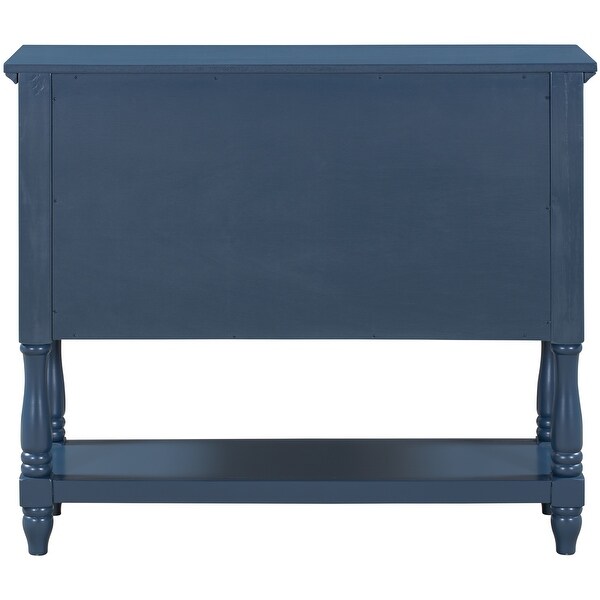 39'' Modern Console Table with 4 Drawers and 1 Shelf