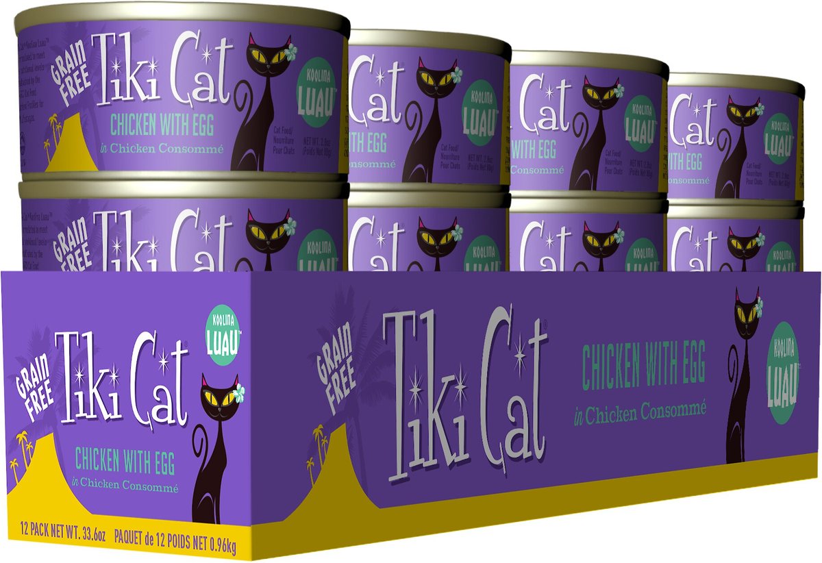 Tiki Cat Koolina Luau Chicken with Egg in Chicken Consomme Grain-Free Canned Cat Food