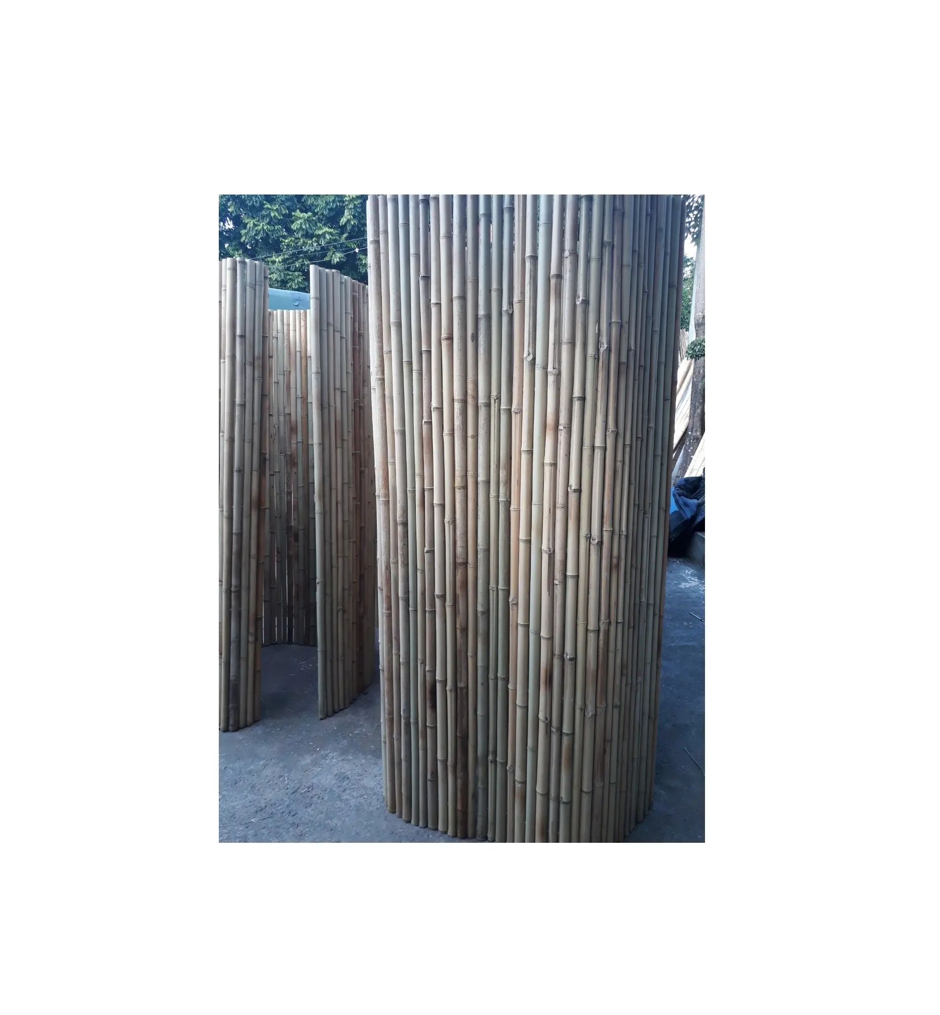 Eco Friendly Bamboo Garden Fencing  Factory Direct Durable Bamboo Fence Rolls   Bamboo Fence Roll for Garden Landscaping