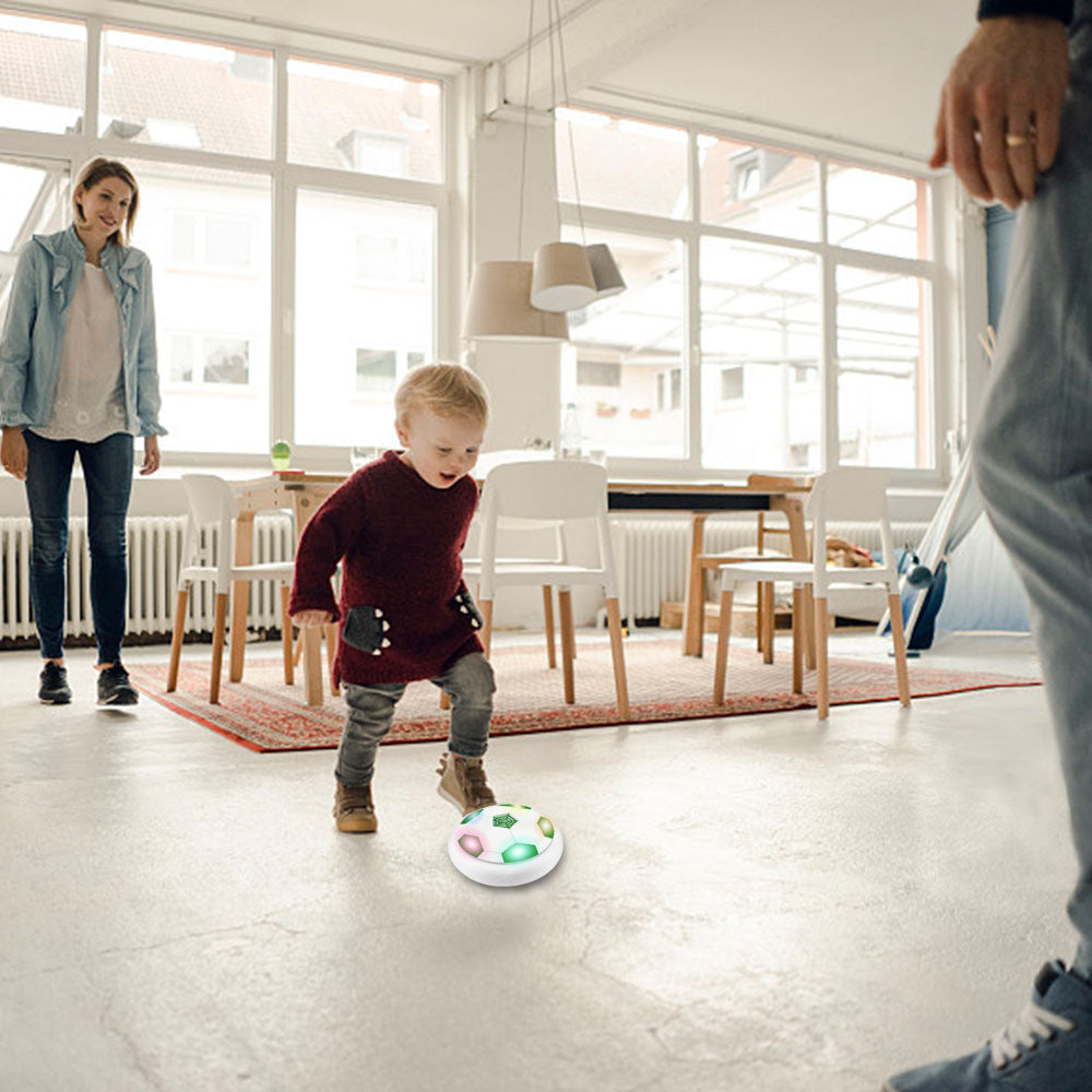 Kid Hover Soccer Ball， 7 Inches Air Floating Football Toys for Boys 3-6 Years Old， LED Light and Soft Foam Bumper Outside Toys for Kids 3 4 5 6 7