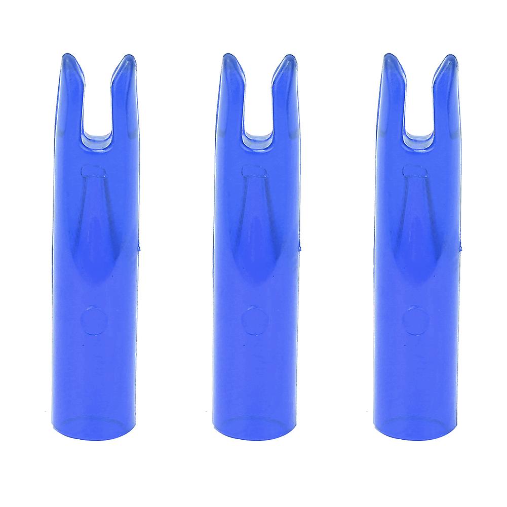 50pcs Portable Plastic Bow Arrow Nock Insert Tail Archery Accessory For 6mm Shaftmentblue