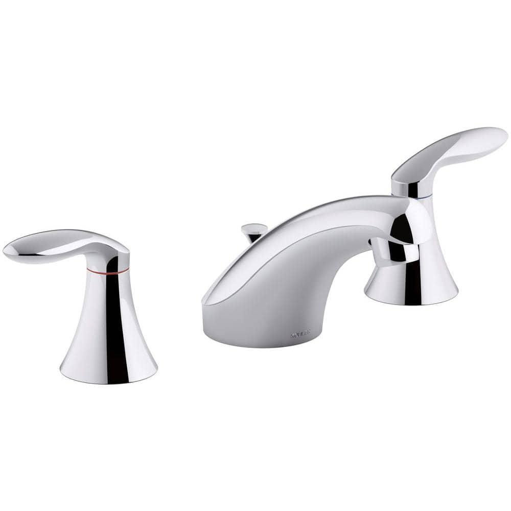 KOHLER Coralais 8 in Widespread 2Handle Bathroom Faucet in Polished Chrome