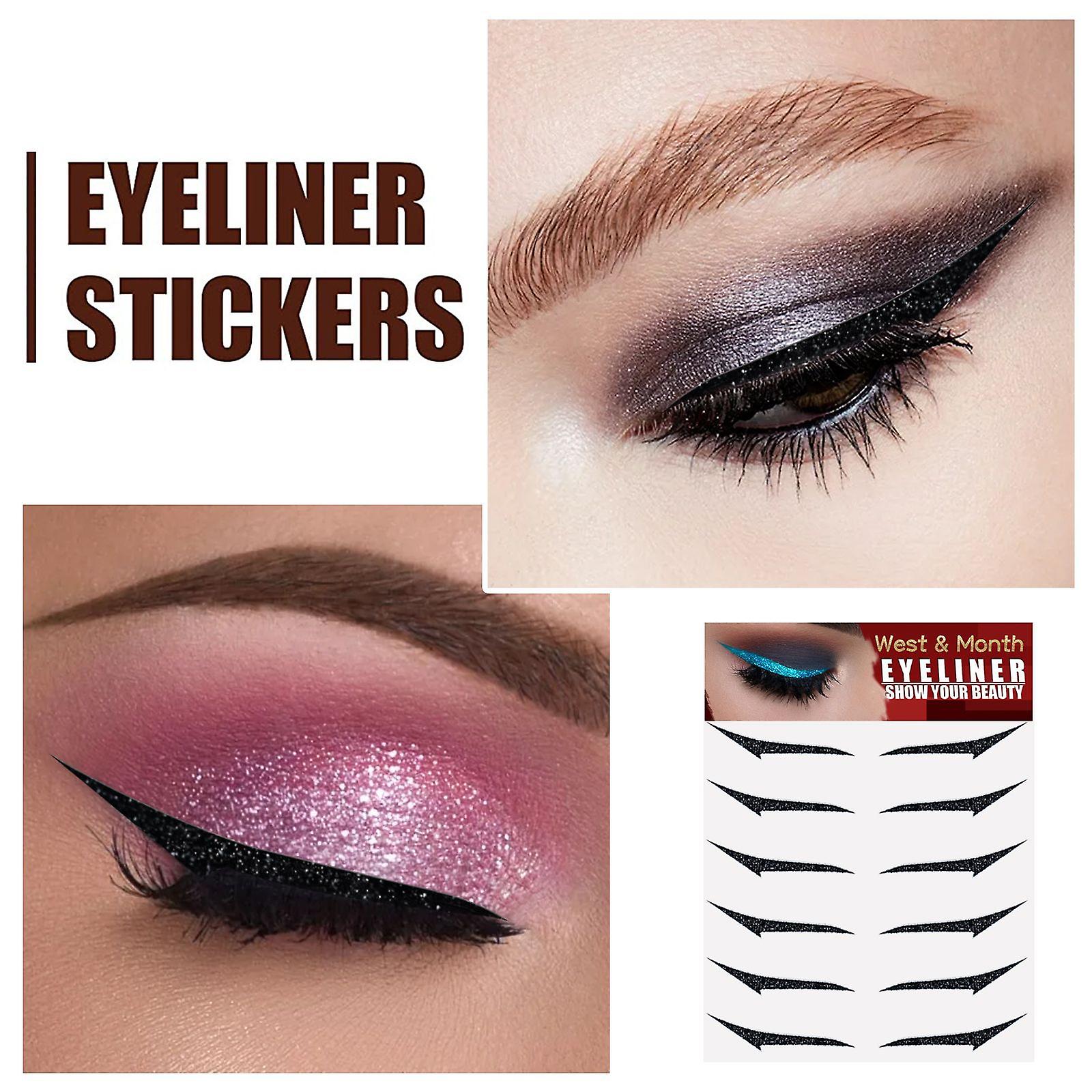 Self-adhesive European And American Eyeliner Stickers Six Pairs Double Eyelid Patches Stage Makeup Party Nightclub Eye Patches