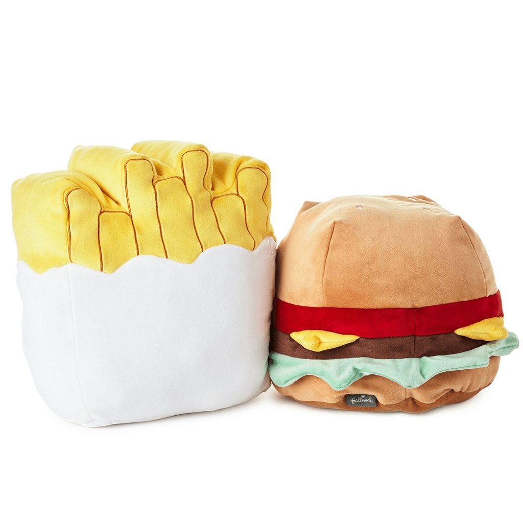 Hallmark  Large Better Together Burger and Fries Magnetic Plush, 10.25