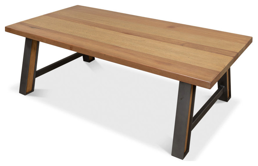 Missone Rectangle Coffee Table   Industrial   Coffee Tables   by Sideboards and Things  Houzz