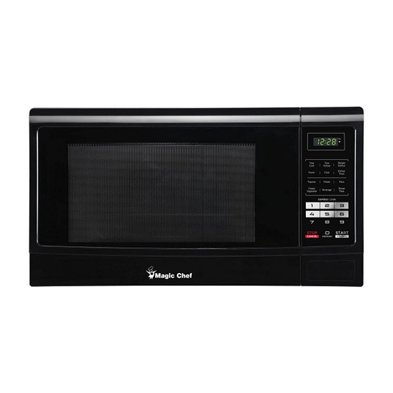 Magic Chef Countertop Microwave Oven With 6 Cook Modes and 11 Power Levels， Black