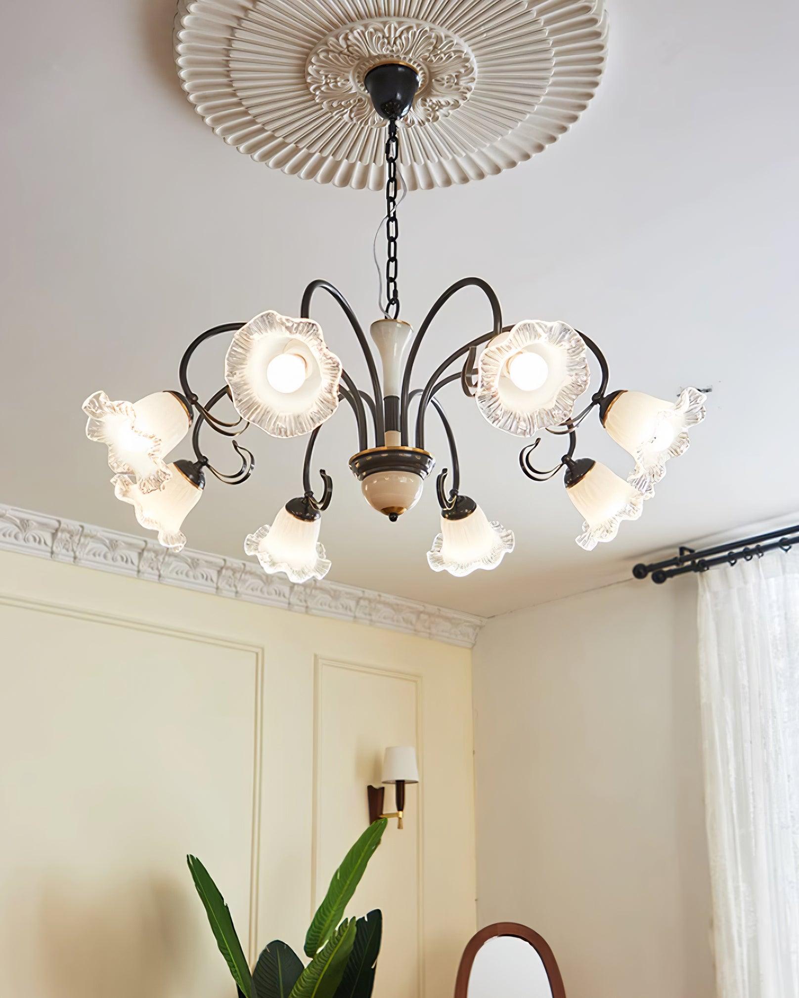 Luce Black Chandelier