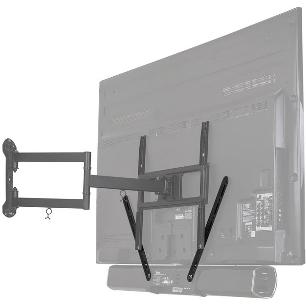 Mount it Universal Sound Bar Tv Mount Bracket For Mounting Above amp Under Tv For Sonos   Vizio Adjustable Arm Fits 23 To 65 Inch Tvs