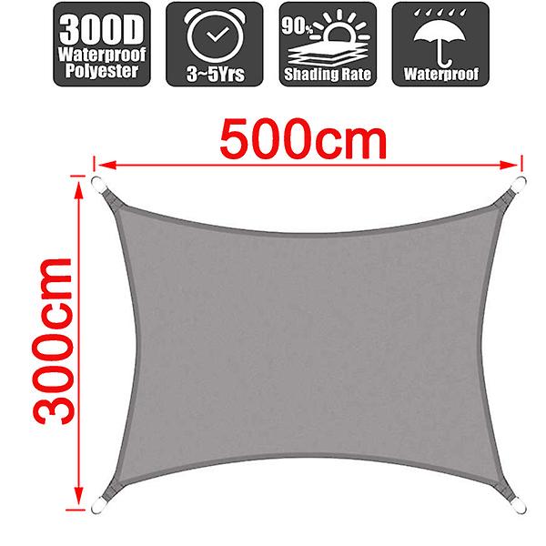 Born Pretty Beige Waterproof Shade Sail Square Rectangle Triangle Shade Cloth Outdoor Awning Garden Patio Grey Shade Every 3x3m 3x4m 3x5m