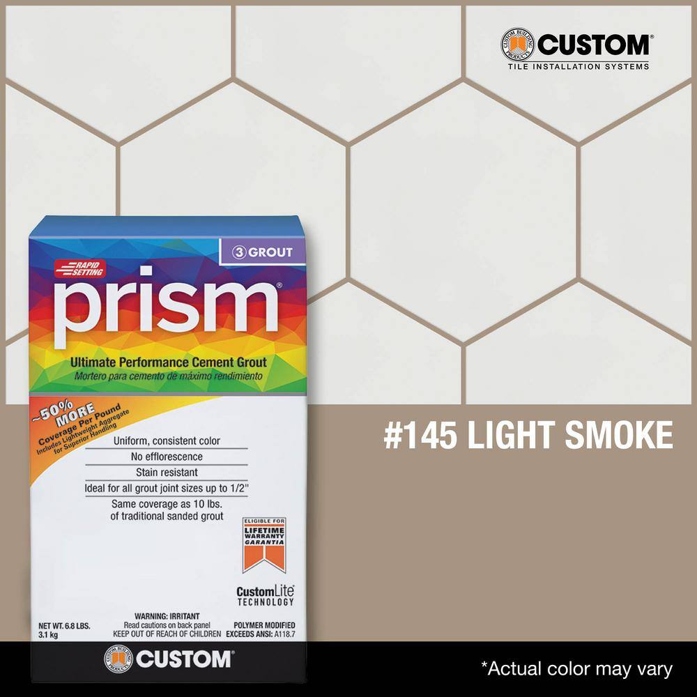 Custom Building Products Prism #145 Light Smoke 17 lb. Ultimate Performance Grout PG14517T