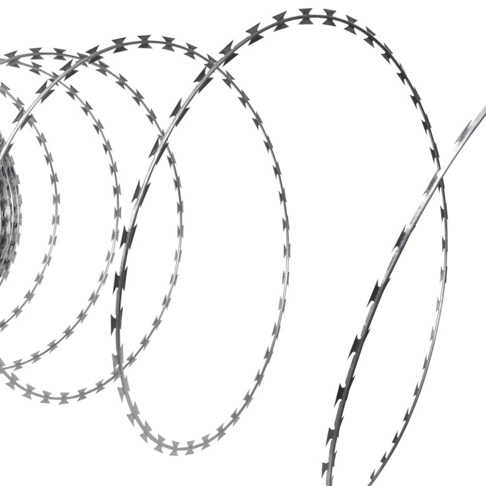 Razor Wire Helical Wire Roll Galvanized Steel 328'