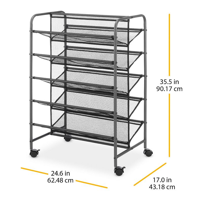 Whitmor 5-Tier Shoe Cart