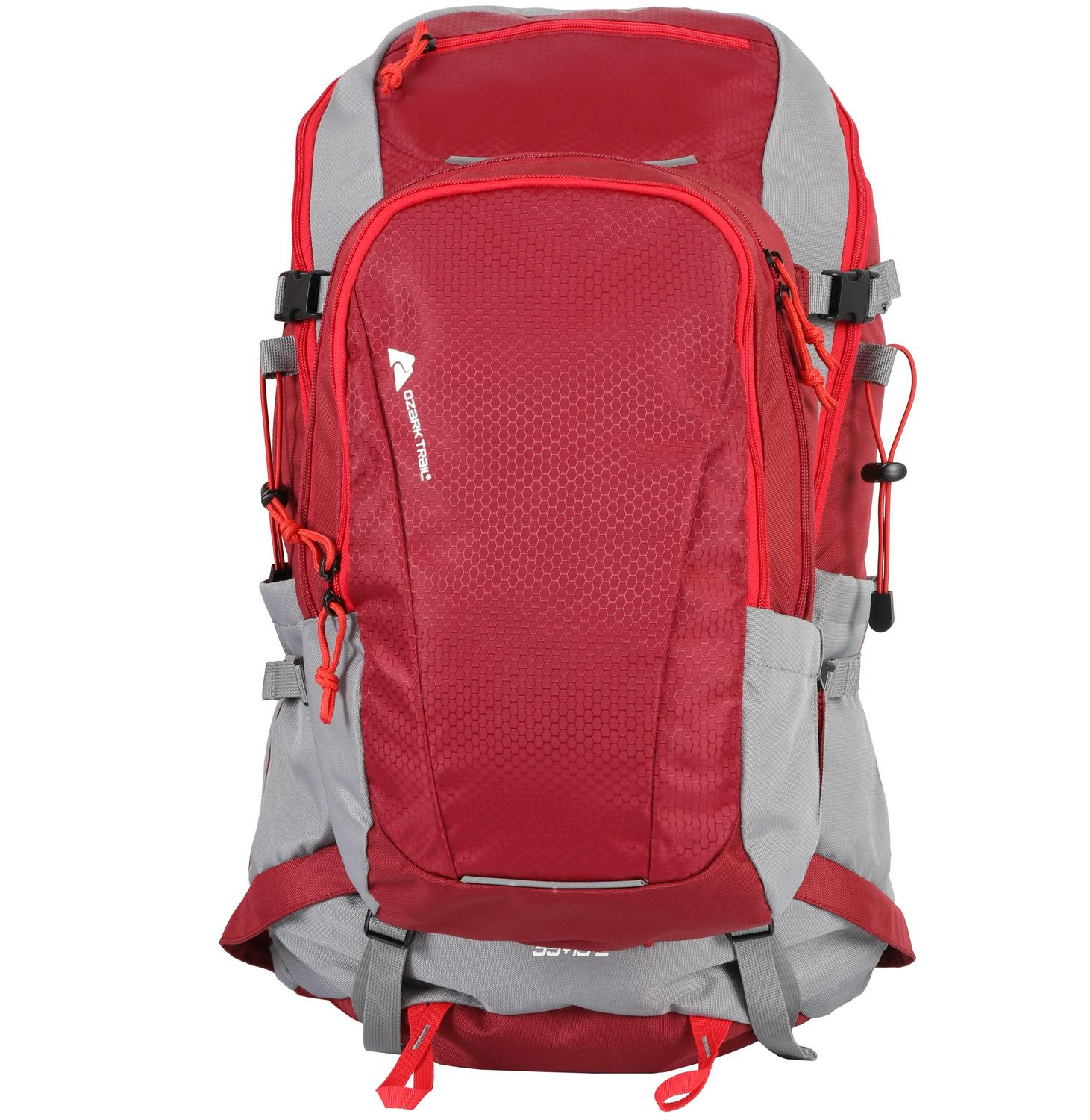 Ozark Trail 2in1 Family Pack 35 Liter Hiking Backpack with Detachable 15 Liter Daypack Red  Crowdfused