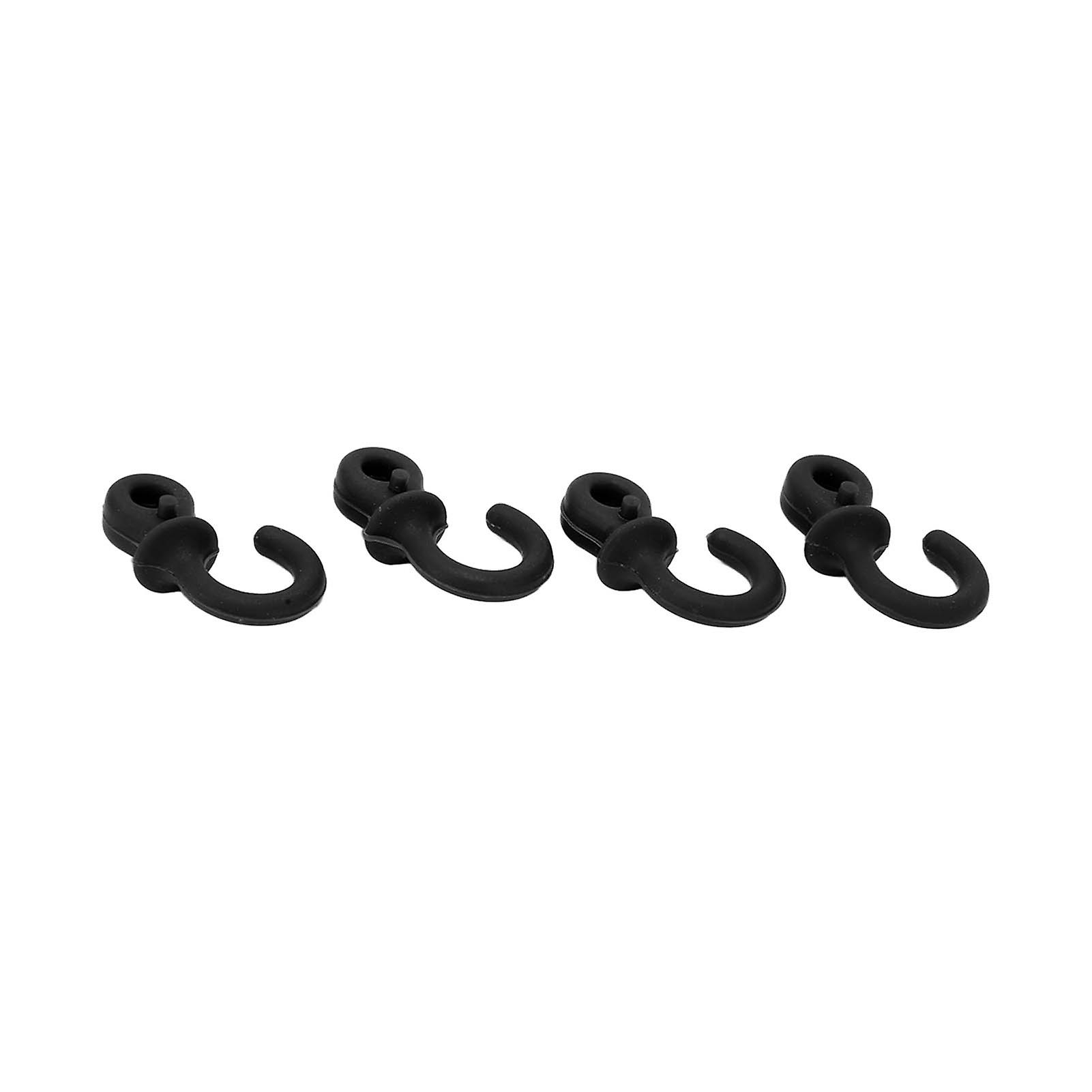 4pcs Archery Bow String Silencers Monkey Tail Compound Bow String Stabilizer Shock Absorption For Ourdoor Trainingblack