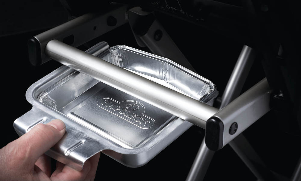 Disposable Aluminum Grease Trays for Napoleon TravelQ Series Grills ;