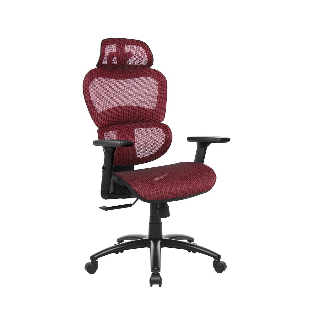 3D Arms Computer Chair Comfort Adjustable Chair with Adjustable Headrest Office Chair Back Desk Chair Rolling Industrial Chair