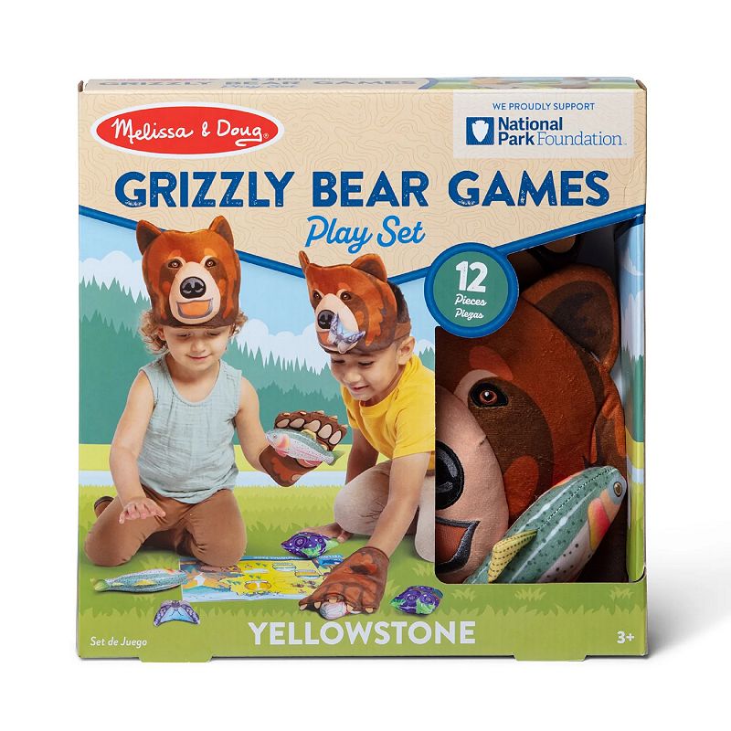 Melissa and Doug Yellowstone National Park Grizzly Bear Games and Pretend Play Set