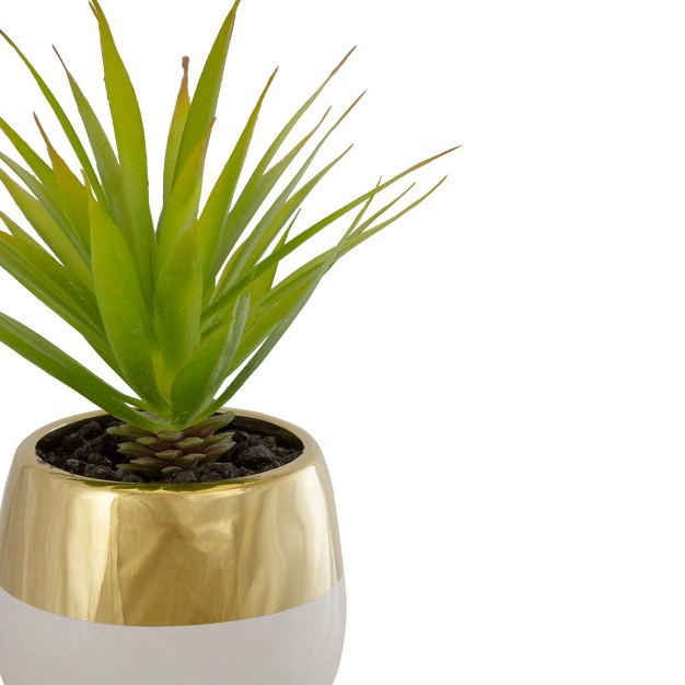 Potted Green Artificial Sword Grass Plant