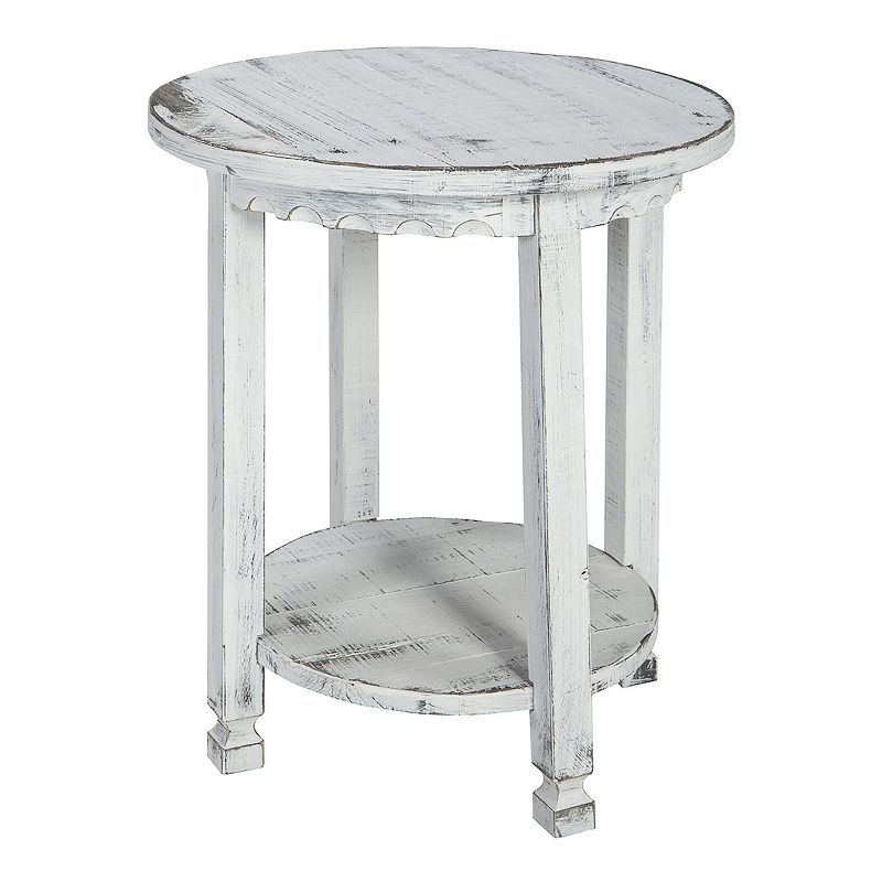 Alaterre Furniture Country Cottage Round End Table