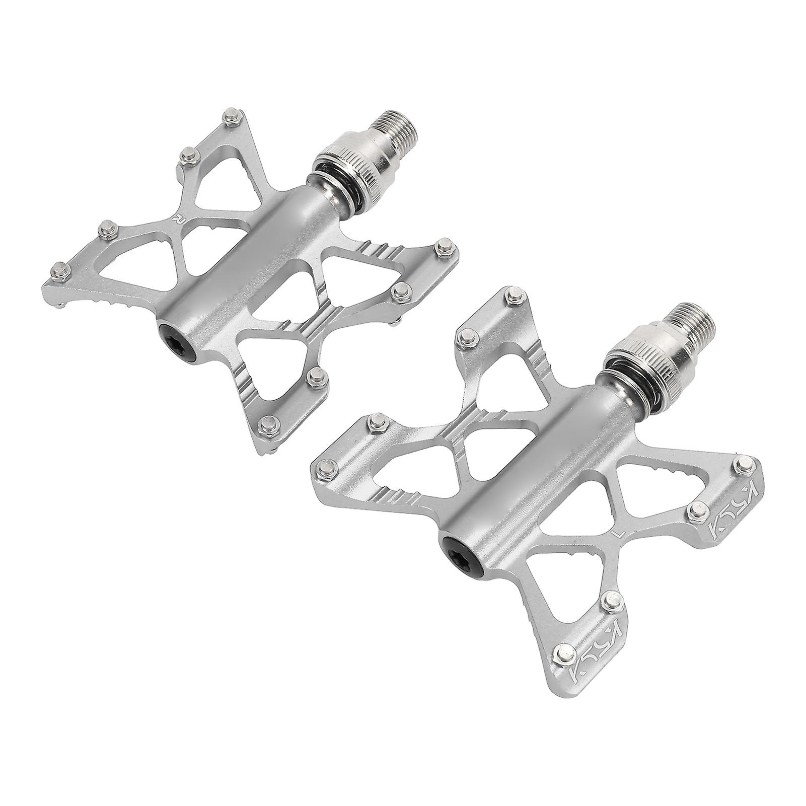 1 Pair Lp Litepro K5 Bicycle Quick Release Pedals Aluminum Alloy Bike Bearing Pedals For Road Mountain Folding Bikessilver