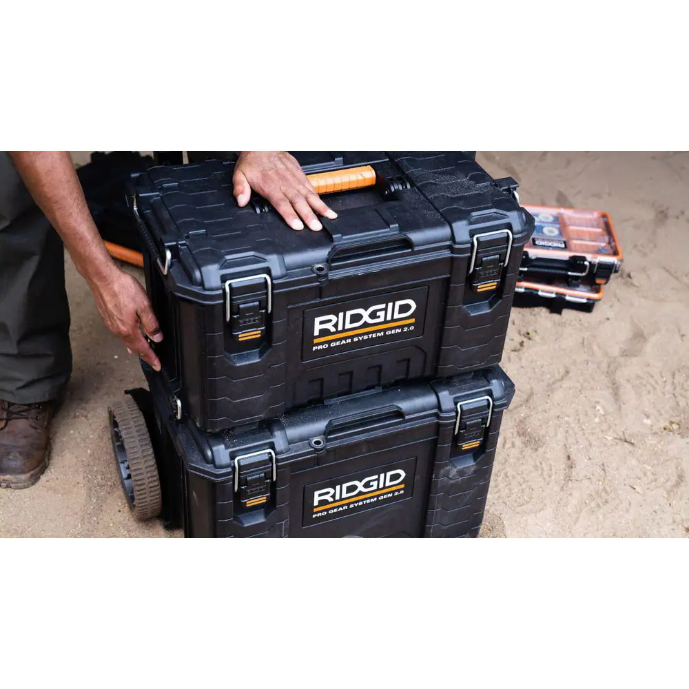 RIDGID 254067 2.0 Pro Gear System 22 in. Modular Tool Box Storage and Organizer