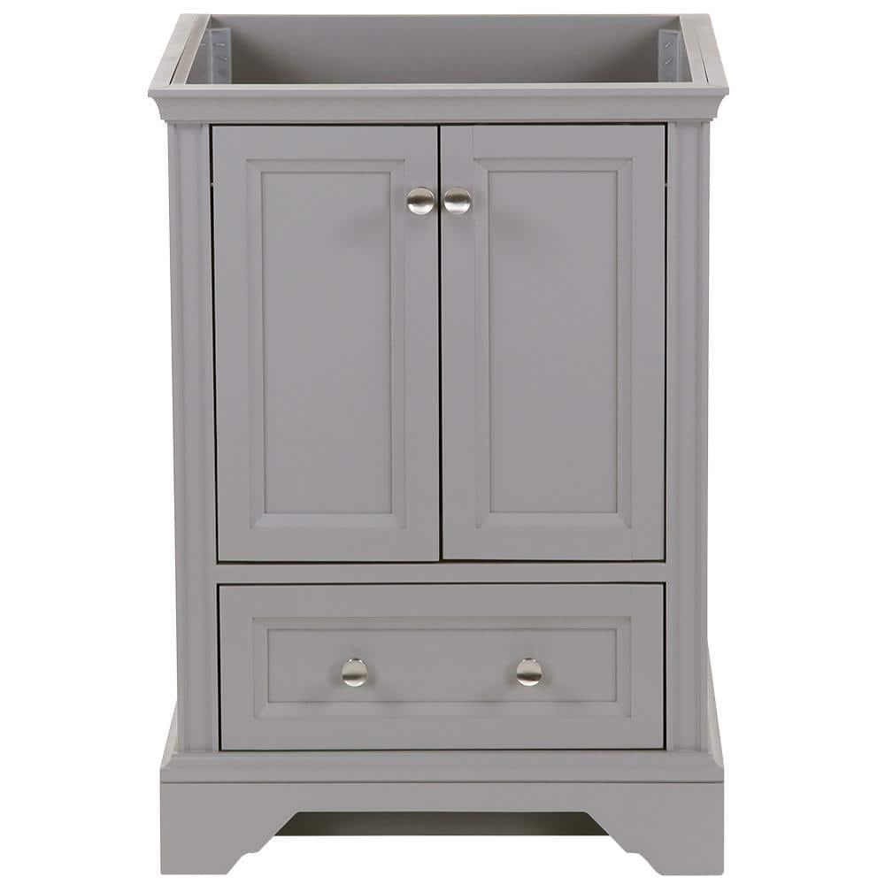 Home Decorators Collection Stratfield 2417 in W x 2157 in D x 3425 in H Bath Vanity Cabinet Only in Sterling Gray