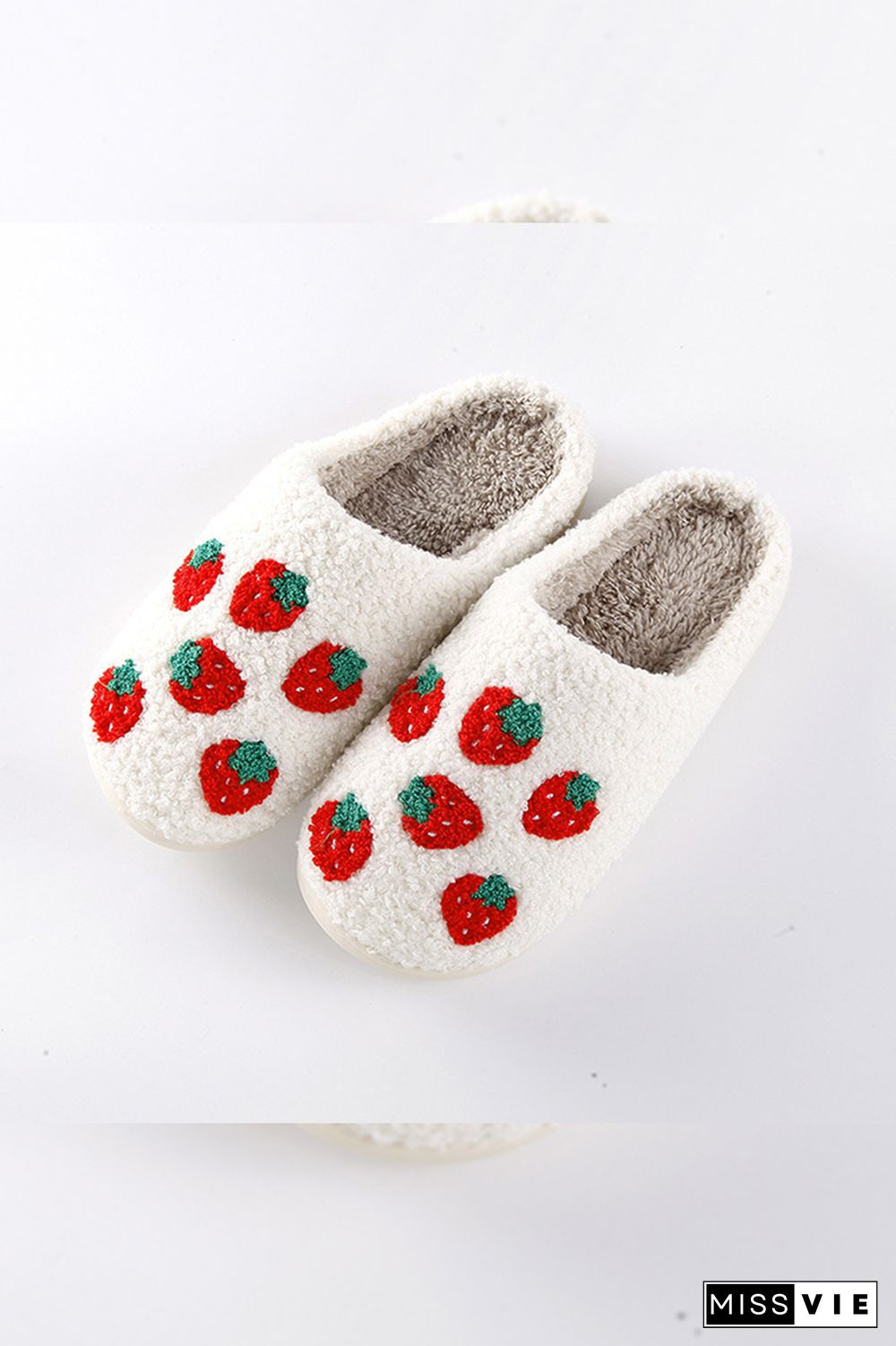 Strawberry Knit Flurry Slippers