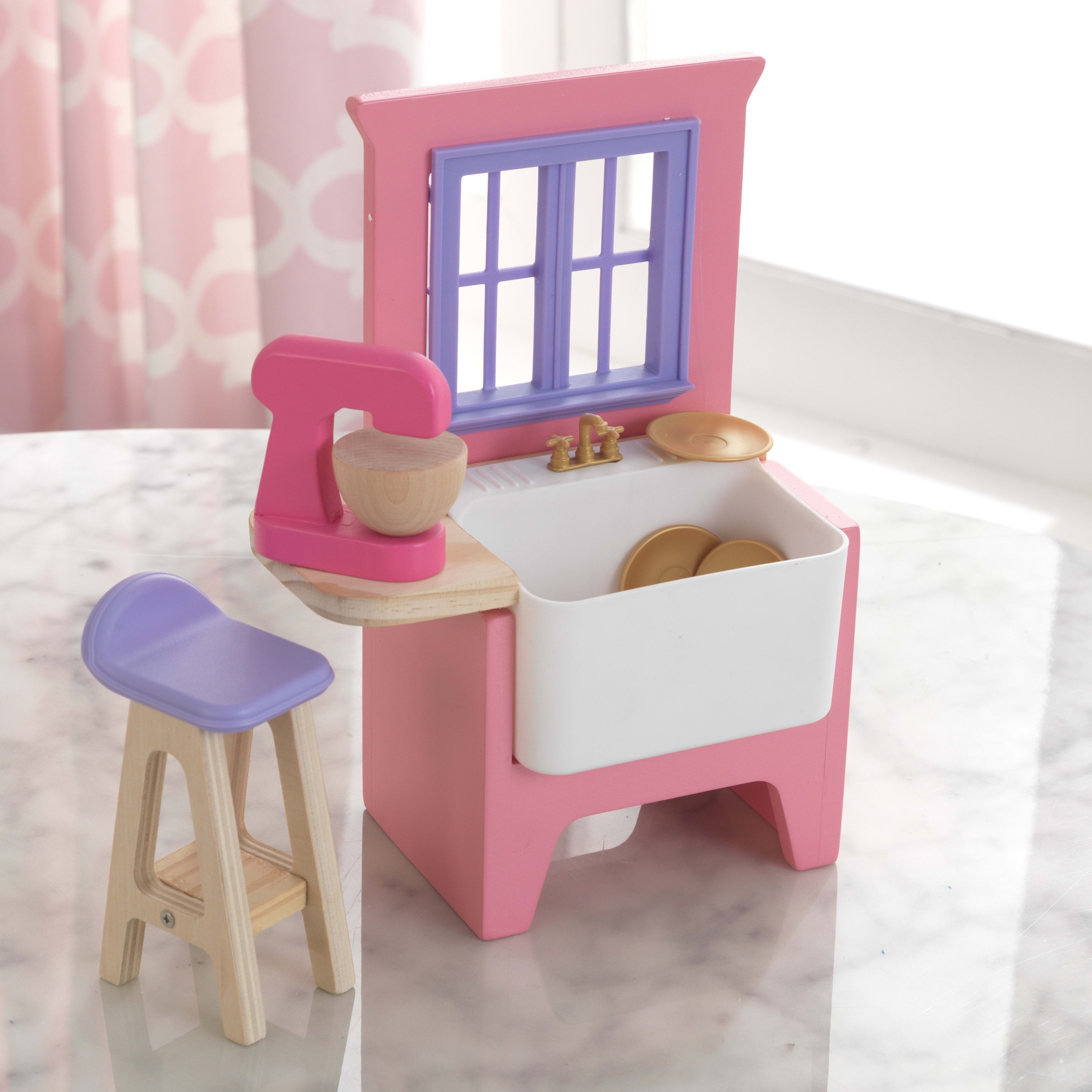 KidKraft Dollhouse Accessory Pack: Kitchen Upgrade Doll Furniture Set