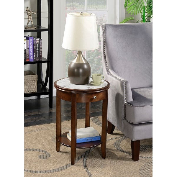 Copper Grove Aubrieta 1 Drawer End Table with Shelf