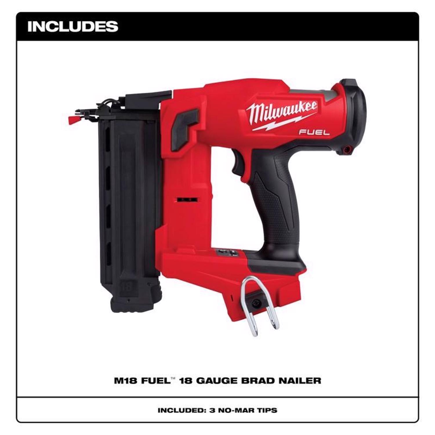 MW M18 FUEL 18 Ga. 18 Volt Brushless Brad Nailer