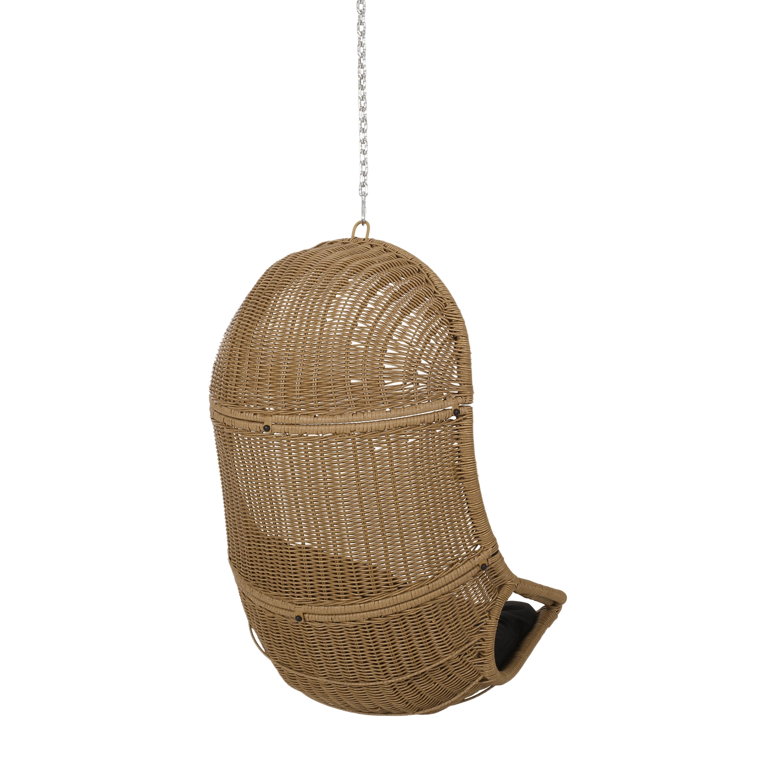 Berrien Orville Outdoor/Indoor Wicker Hanging Nest Chair (No Stand)