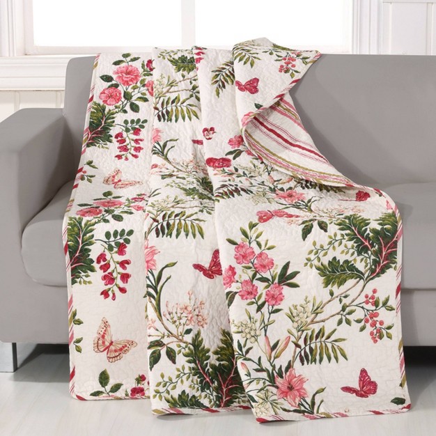 Butterflies Throw Blanket Greenland Home Fashions