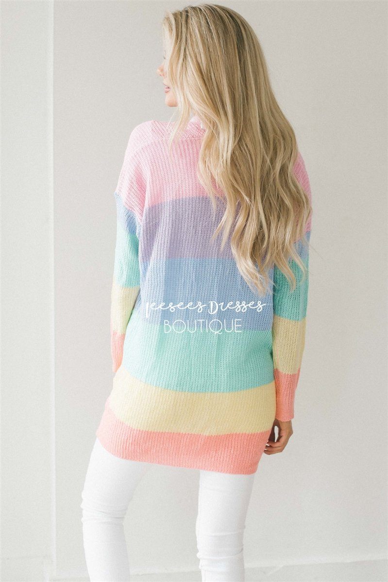 Cutie Color Block Cardigan