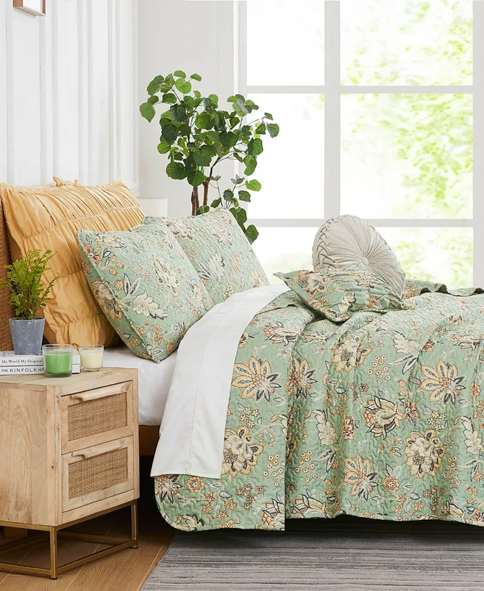 Southshore Fine Linens Jacobean Willow Quilt Set