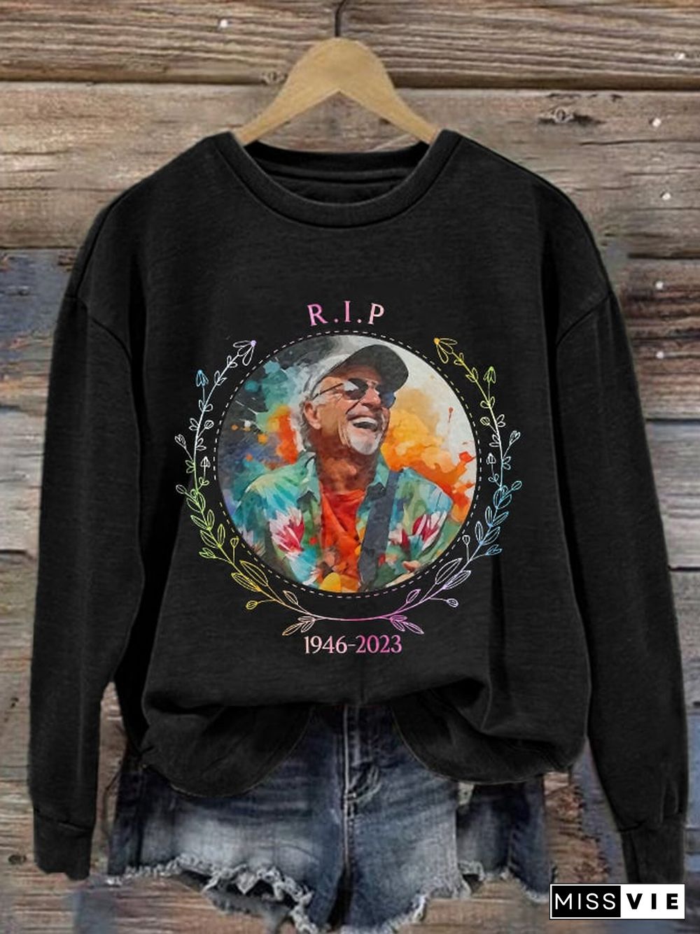 Memorial RIP Jimmy 1946-2023 Print Sweatshirt