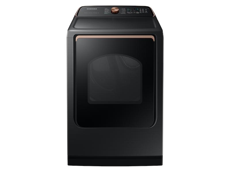 Samsung DVE54CG7550V 7.4 Cu. Ft. Smart Electric Dryer With Pet Care Dry And Steam Sanitize+ In Brushed Black