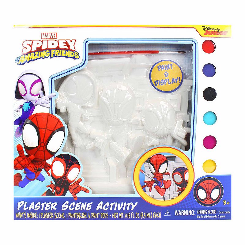 Marvel Spidey and Friends Plaster Paint Scene Activity