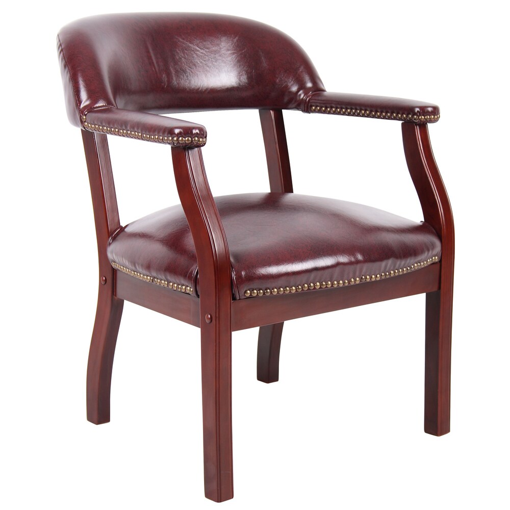 Boss Traditional Mahogany Reception Chair