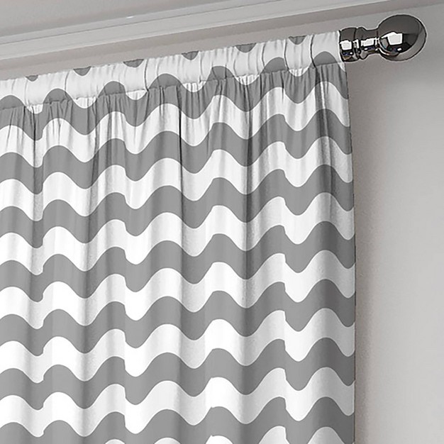 Wavy Chevron Room Darkening Curtain Panel Eclipse My Scene